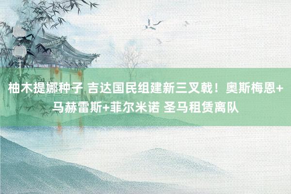 柚木提娜种子 吉达国民组建新三叉戟！奥斯梅恩+马赫雷斯+菲尔米诺 圣马租赁离队
