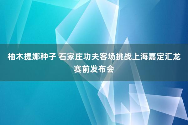 柚木提娜种子 石家庄功夫客场挑战上海嘉定汇龙赛前发布会